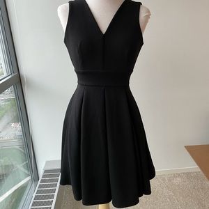 Black flare Mini Dress
